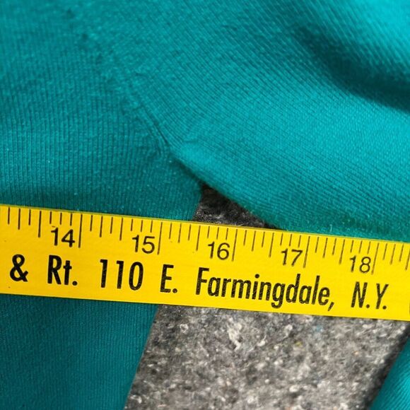 Guess Sweater Women M Blue Long Sleeve Diamonds Comfort Casual - Picture 9 of 10